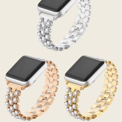 Picture of Apple Watch band – pearl-accented with clip-on